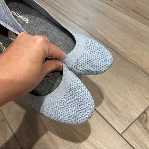 Allbirds Tree Breezers Ballet Flats Shoes Womens 7.5 Whitecap Blue Sole Vegan - Picture 5 of 12